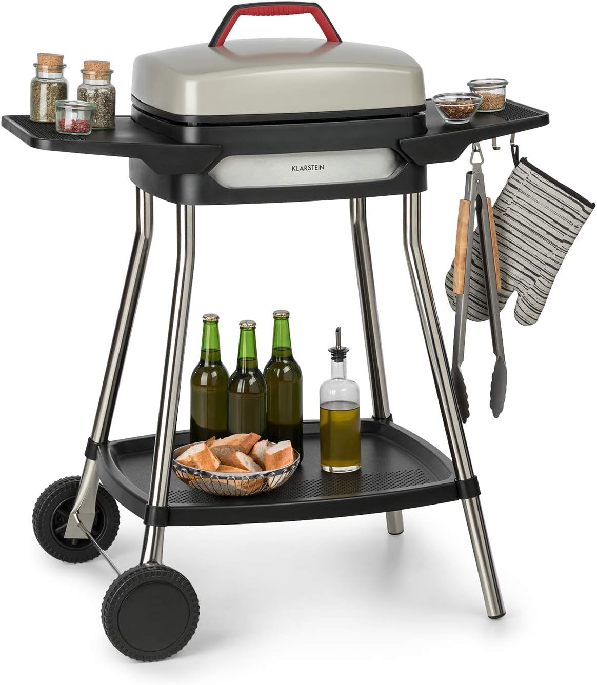 Detalle de Klarstein Gatsby Electric Grill, 2000 W, 40 x 36 cm Non-Stick Plate
