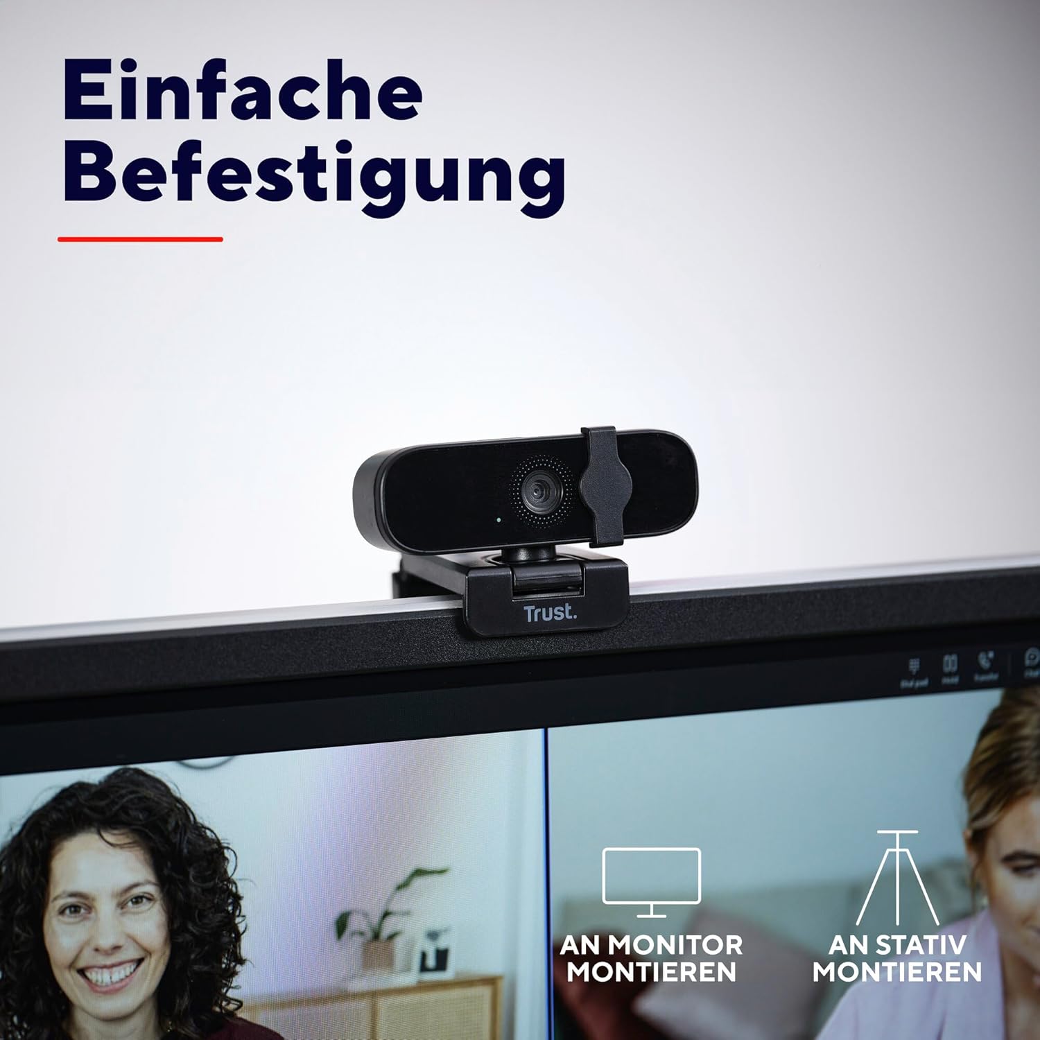 Thumbnail 4 de Trust Oran 1080p Webcam – klare Full HD-Videos mit Privatsphäre