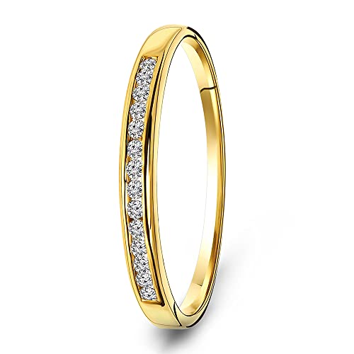 Detalle 2 de Miore Ring Women Eternity Diamonds 0.10 ct in White Gold 18 Kt / 750