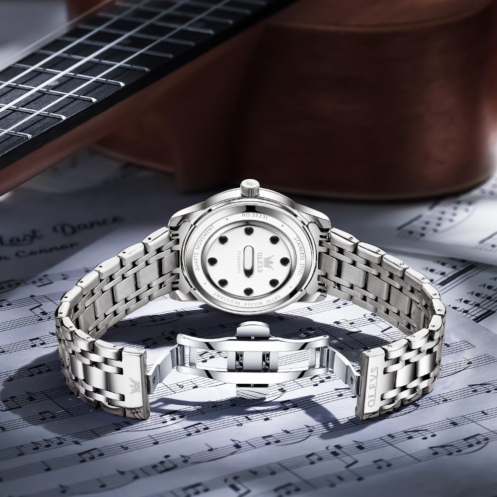 Thumbnail 2 de OLEVS Montres Hommes Diamant 30M