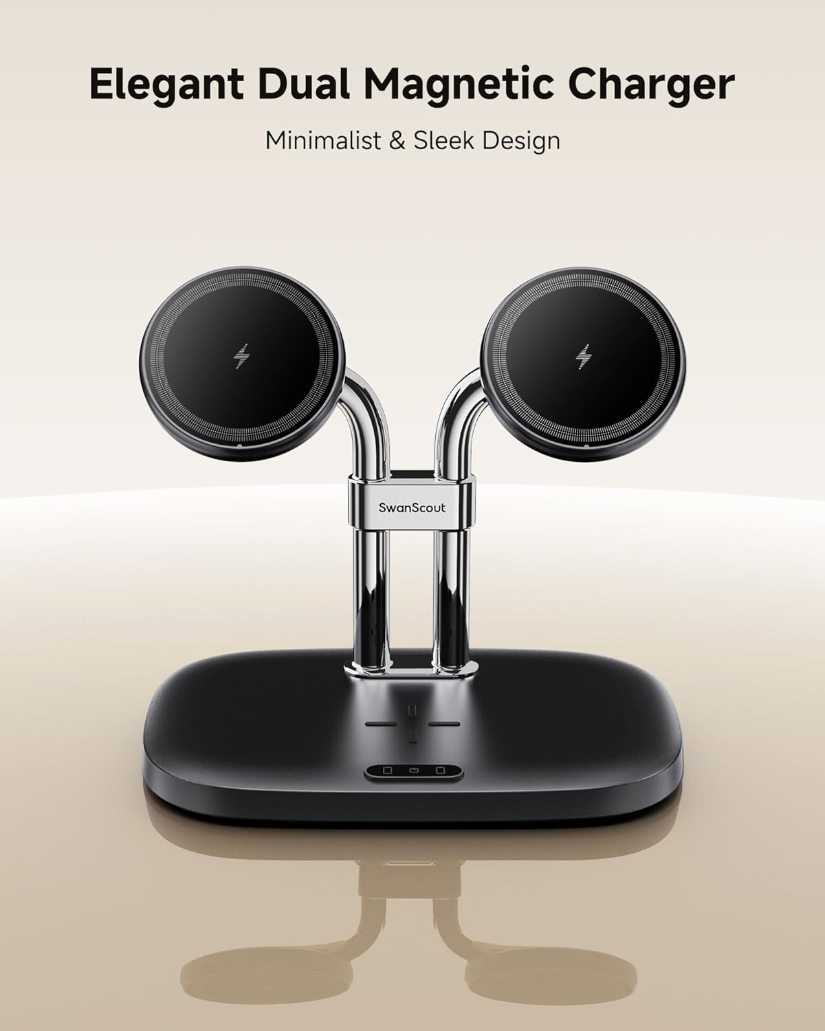 Thumbnail 5 de SwanScout Dual Magnetic Charger 706M for iPhone 12–17 and AirPods Pro family