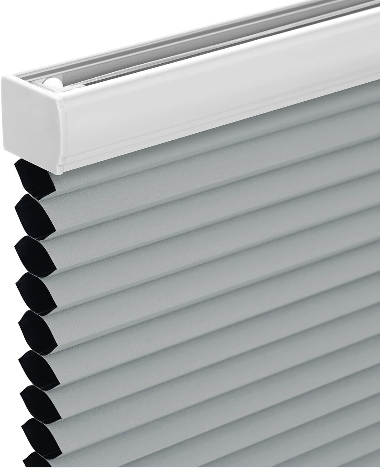 Detalle de Changshade Shade Cordless Cellular Window Shade, 24" x 48", Gray Blackout