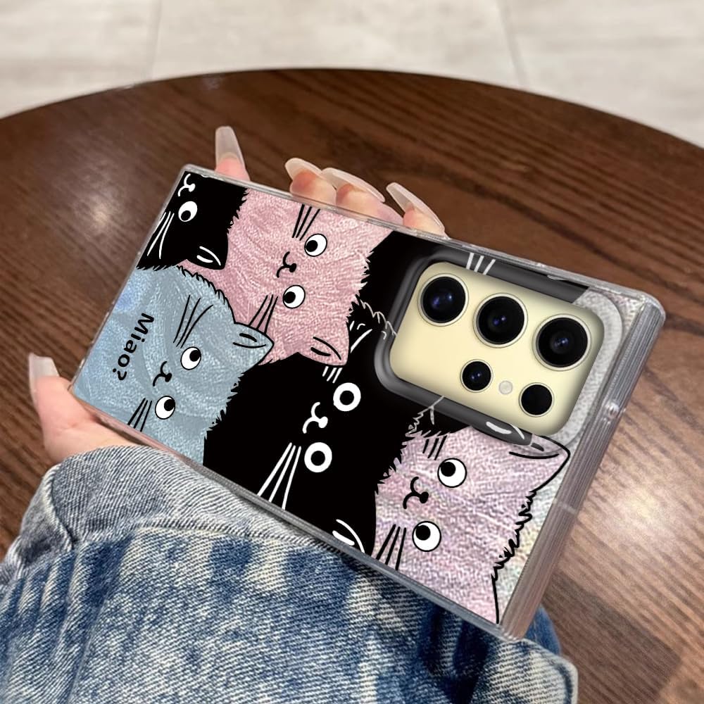 Thumbnail 5 de Tedyhulle Hülle für Samsung Galaxy S25 Ultra – dünne Hard-Case Hülle mit Katzendesign