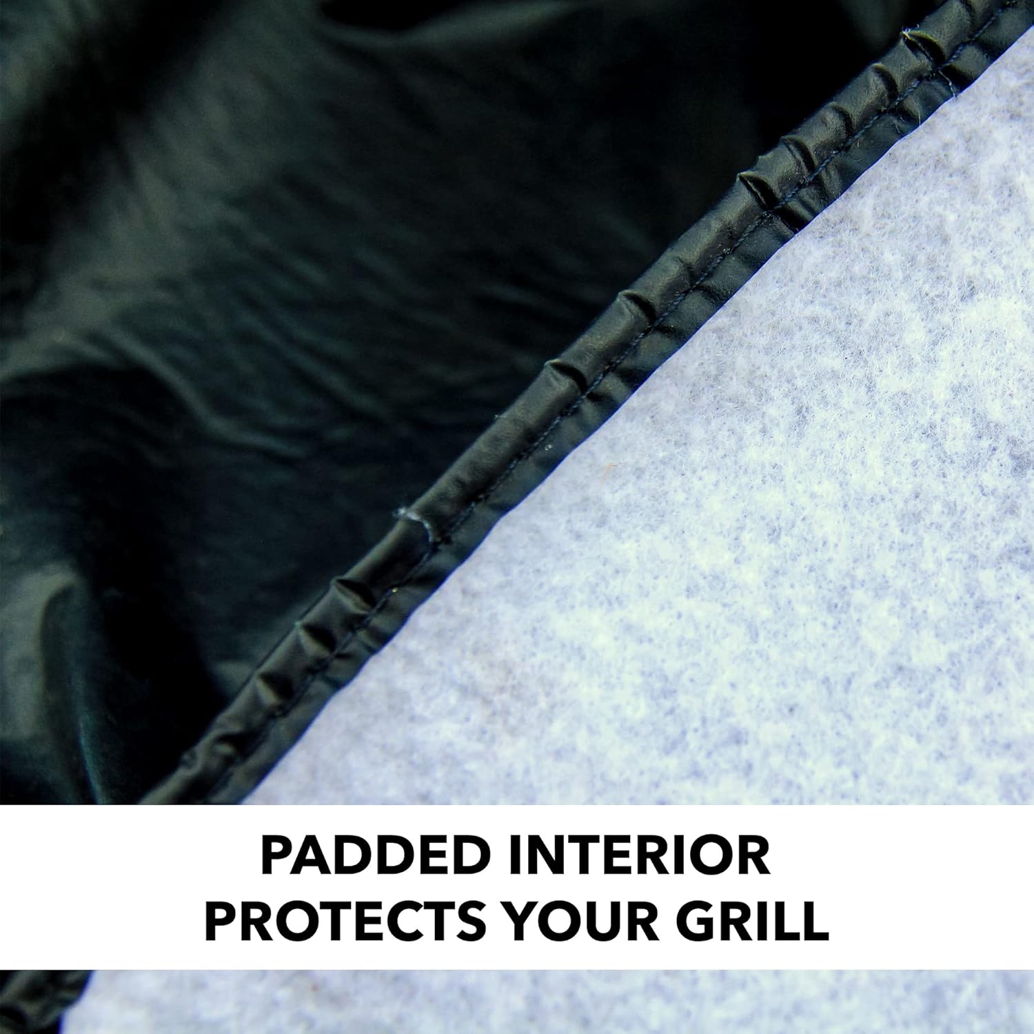 Detalle de Rico Industries NFL Vinyl Padded Deluxe Grill Cover (68 x 21 x 35-inches)