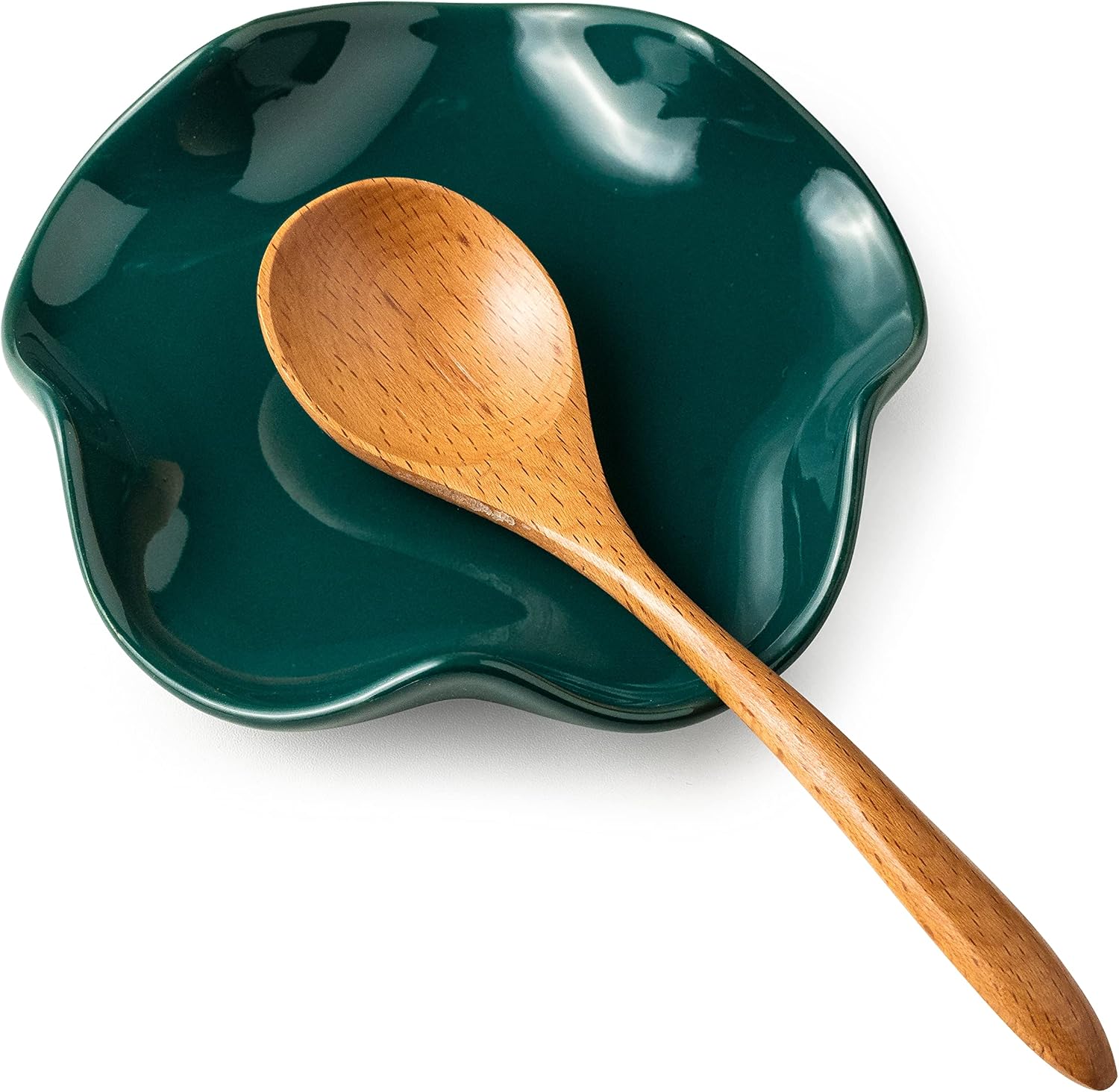 Detalle de Miamolo Ceramic Spoon Rest, 5.3-inch