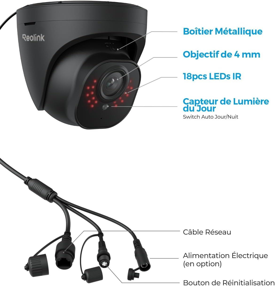 Thumbnail 6 de Reolink RLC-520A: Caméra PoE extérieure 5MP avec Détection Personne/Véhicule et IP67