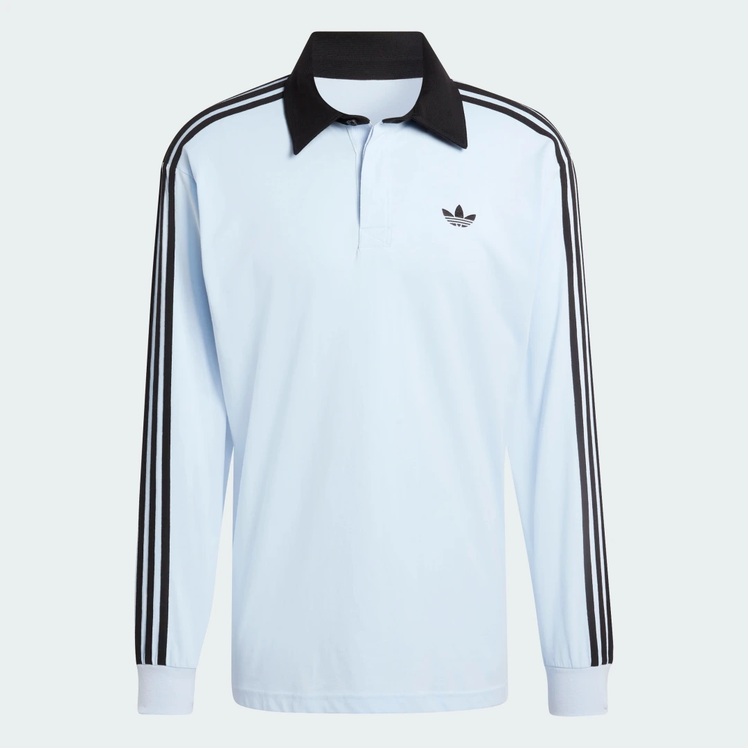 Detalle de POLO DE RUGBY MANGA LARGA 3 STRIPES de Adidas