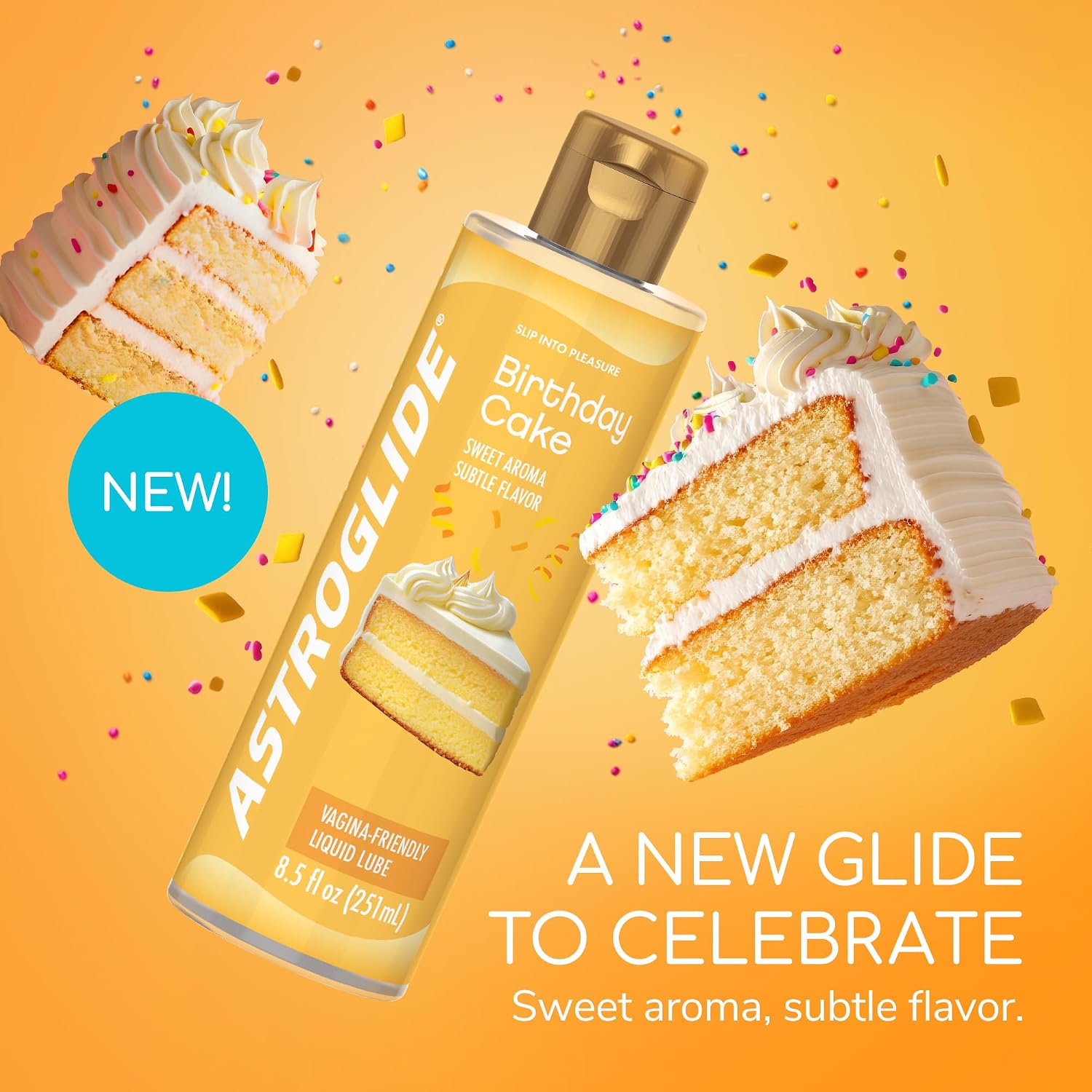 Detalle 2 de Astroglide Cake Flavored Personal Lubricant 8.5 oz