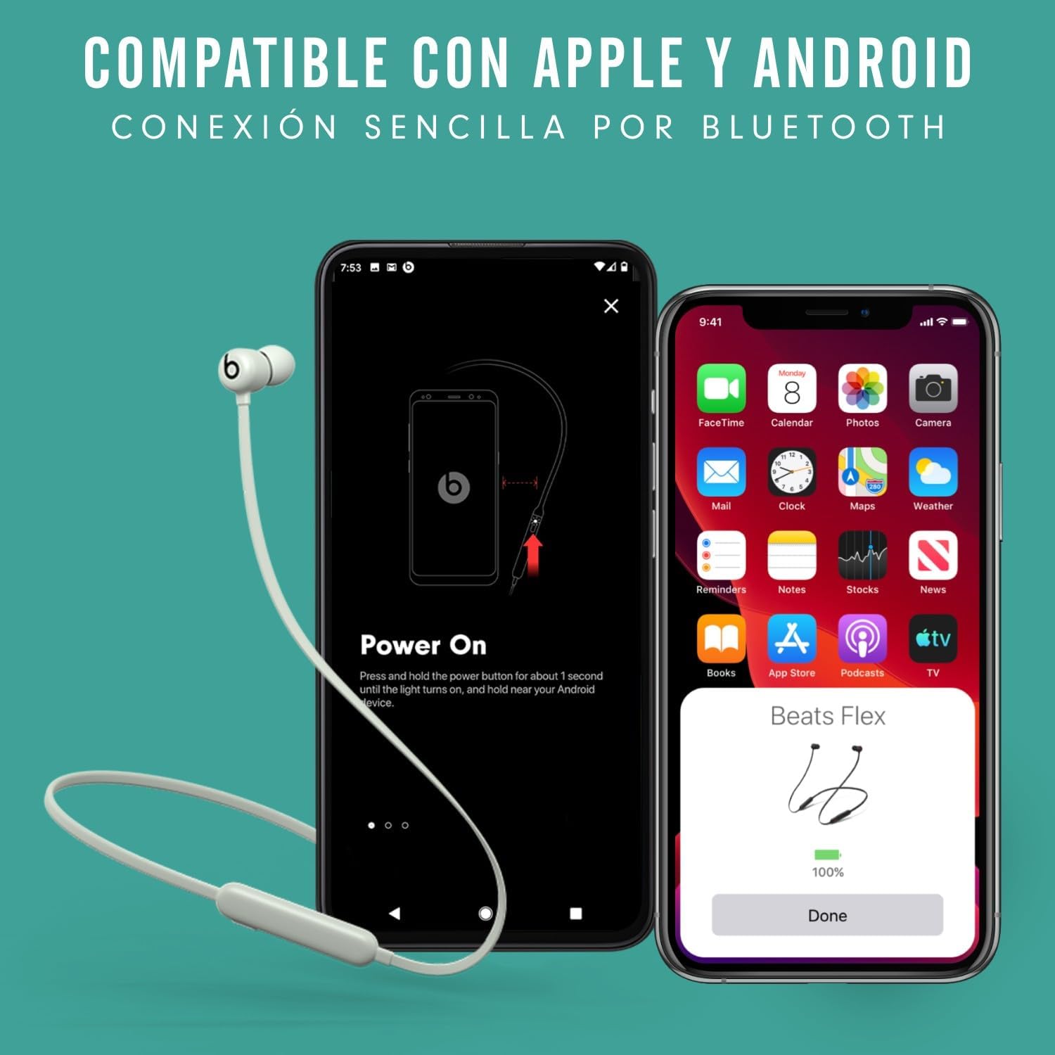 Thumbnail 2 de Beats Flex: Auriculares Bluetooth W1 con 12 Horas de Sonido 🎶