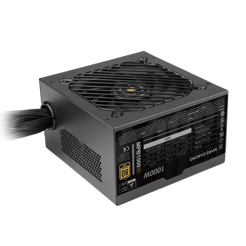 Thumbnail 3 de Mars Gaming MPB1000SI: Fuente ATX 1000W 80 Plus Gold silenciosa, 7 años de garantía