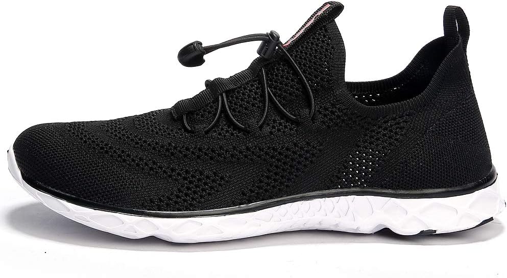 Detalle de DLGJPA Men’s Lightweight Quick-Drying Aqua Water Shoes (No-Lace, Water Grip Traction)