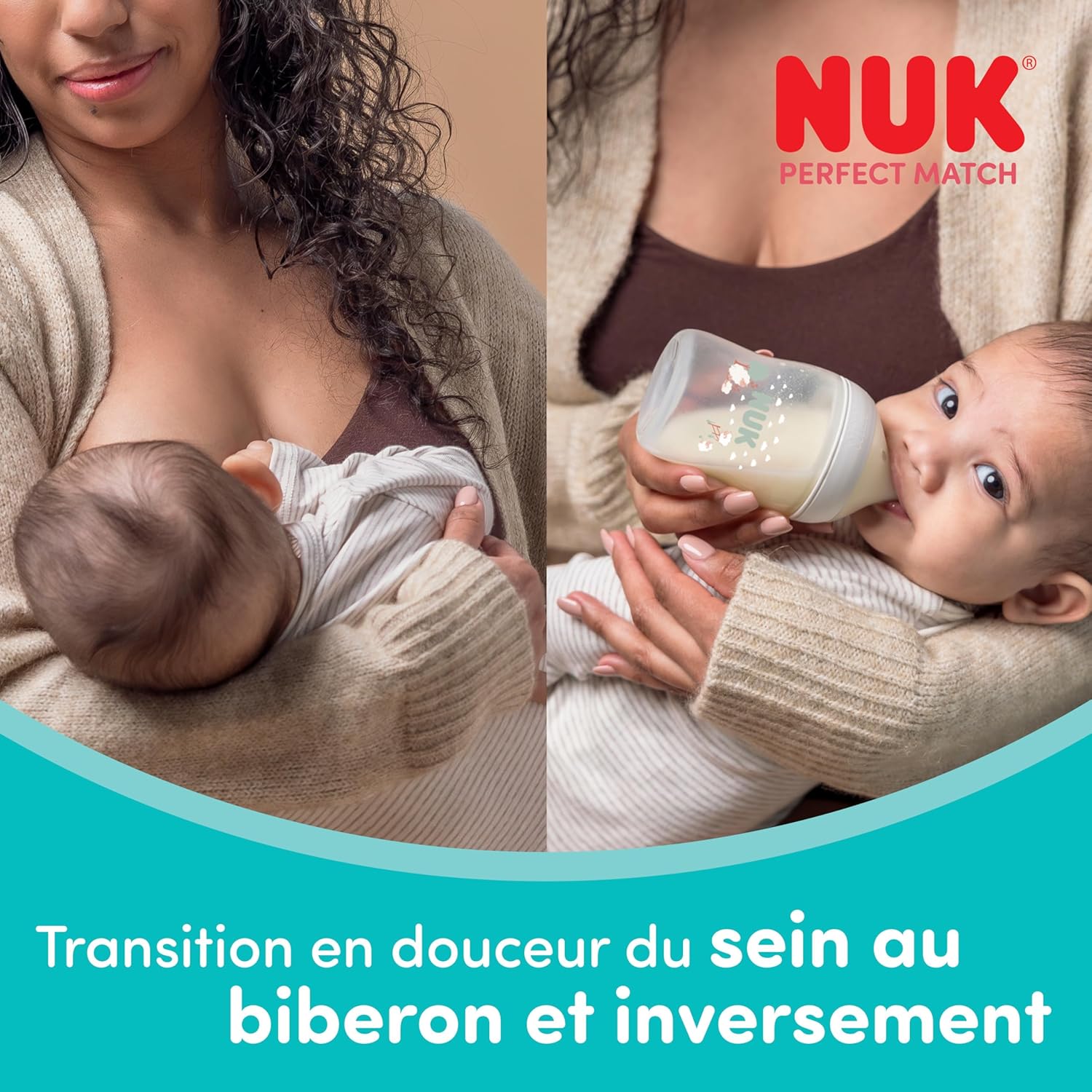 Detalle 2 de NUK Perfect Match Biberons 260 ml 4×