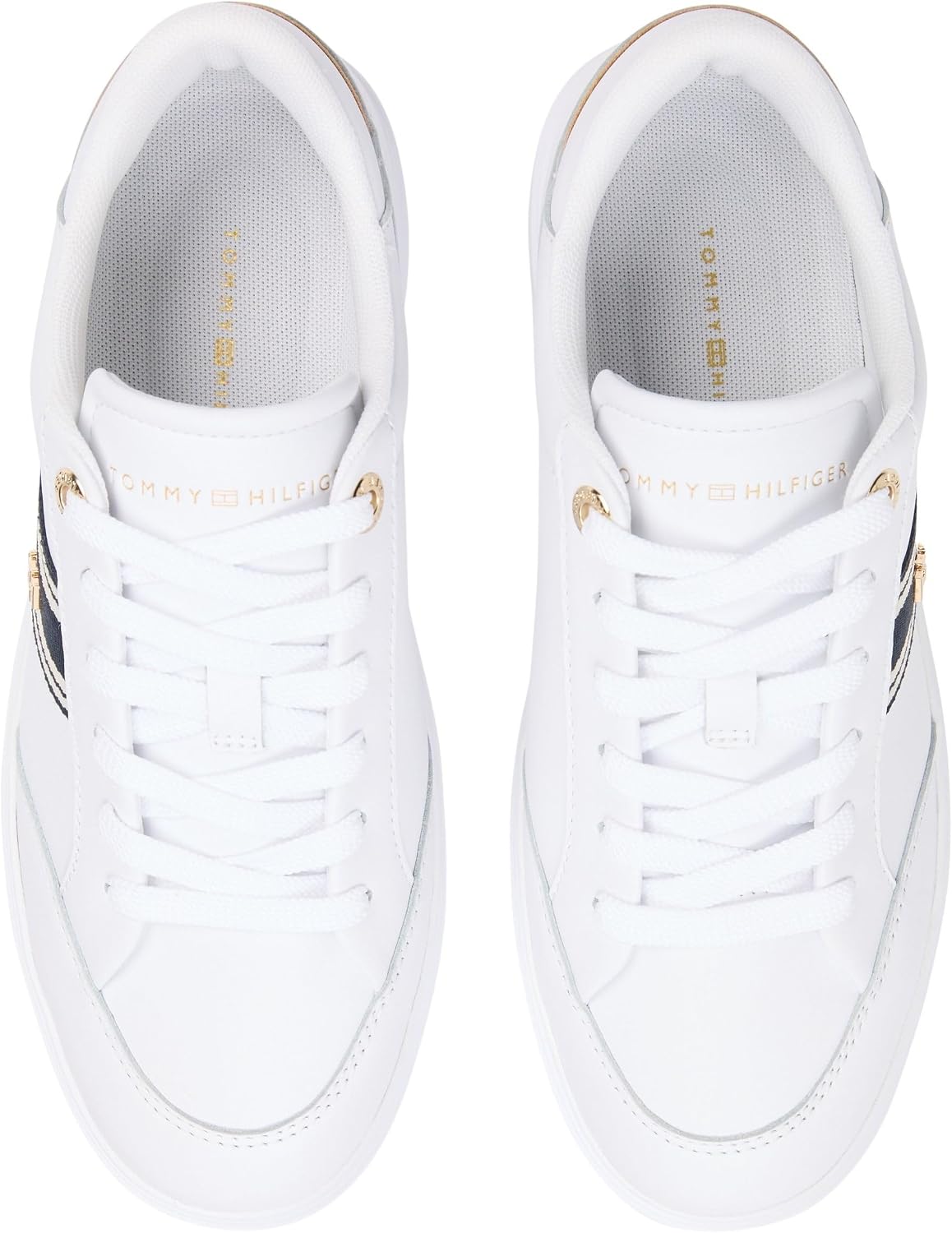 Detalle de Tommy Hilfiger TH Chic Cupsole Webbing FW0FW09354 scarpa bassa donna