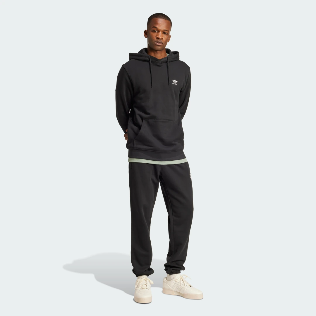 Thumbnail 2 de Sudadera con capucha Adidas Trefoil Essentials French Terry negra