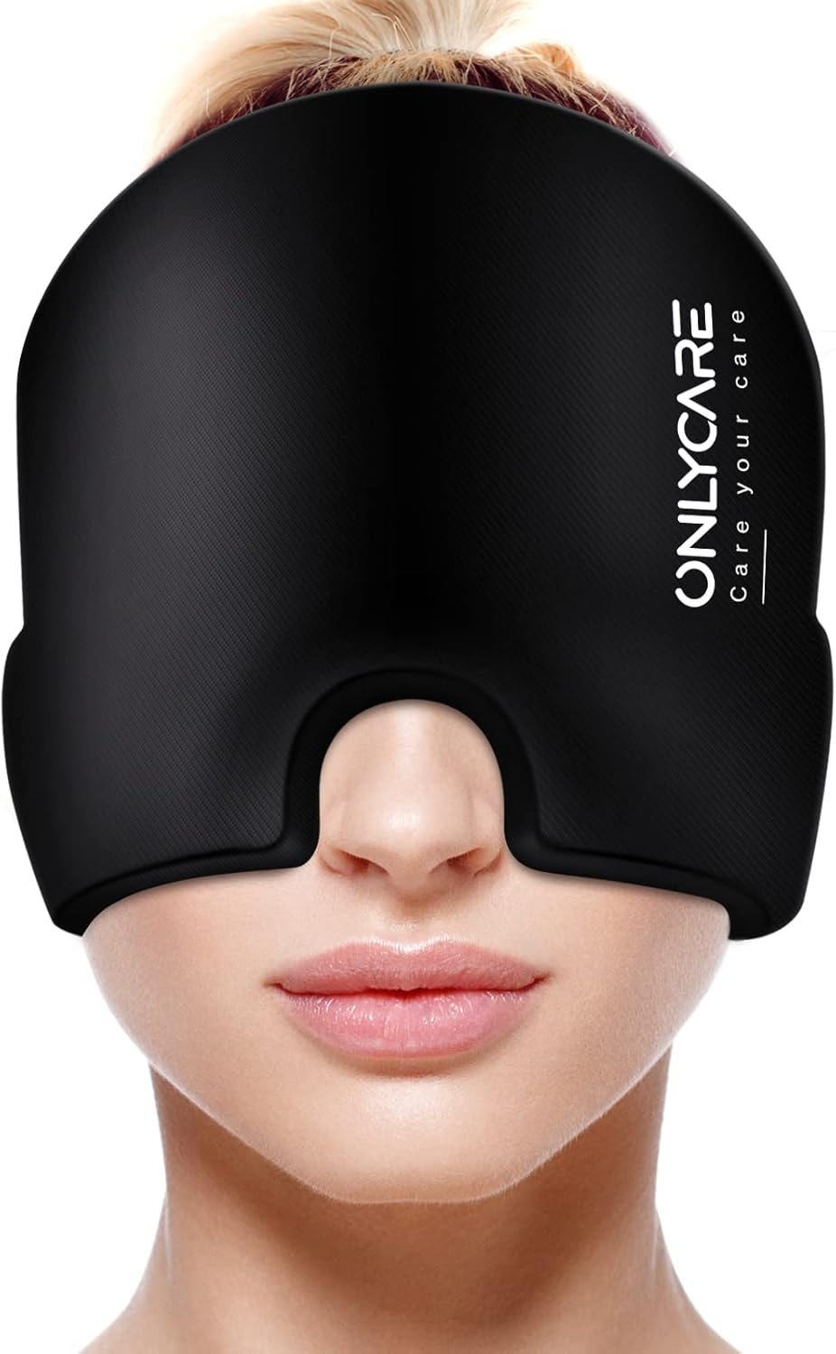 ONLYCARE Masque Migraine Cap : bonnet froid en gel anti-migraine