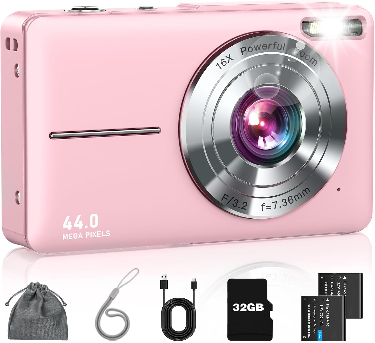 Detalle de Lecran digital camera with 32GB card