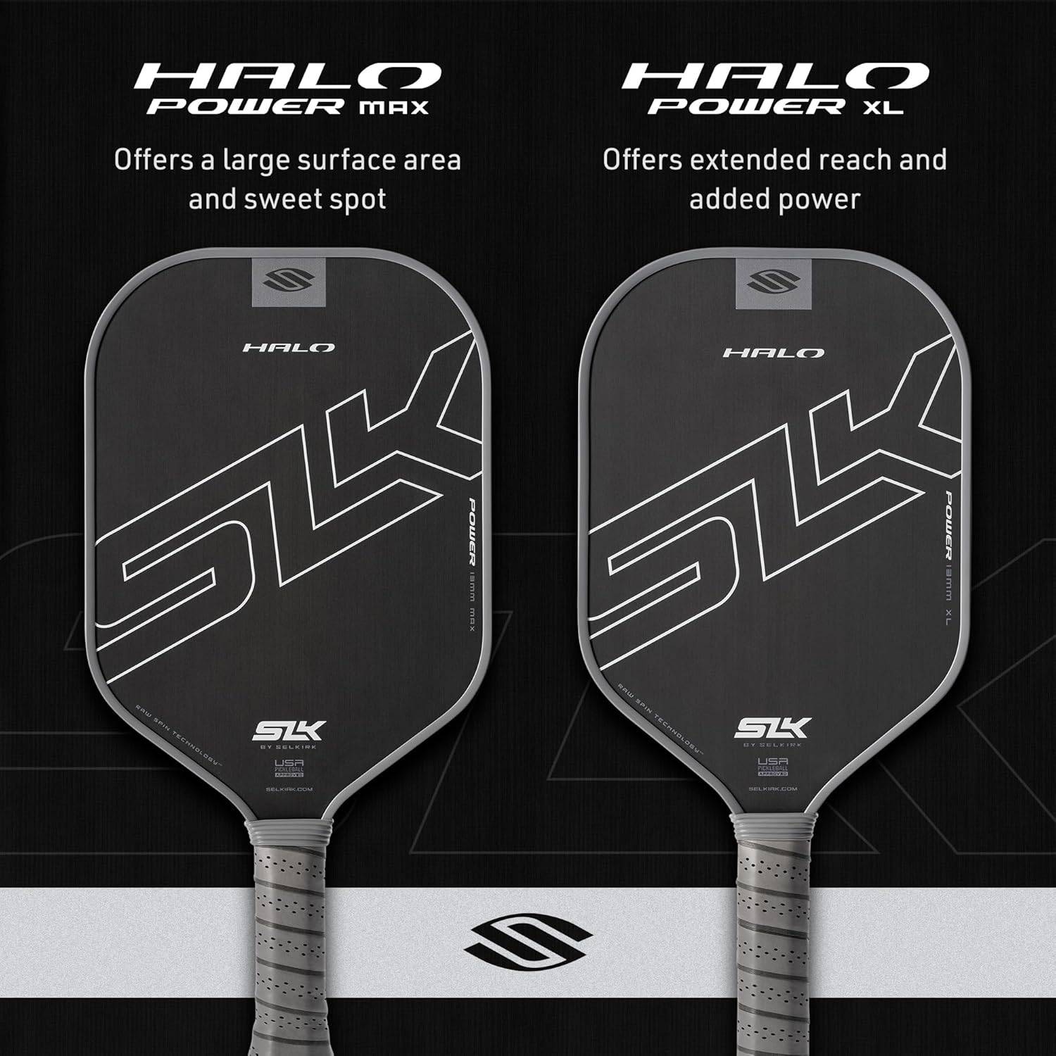 Detalle de Selkirk Sport SLK Halo Raw Carbon Fiber Pickleball Paddle
