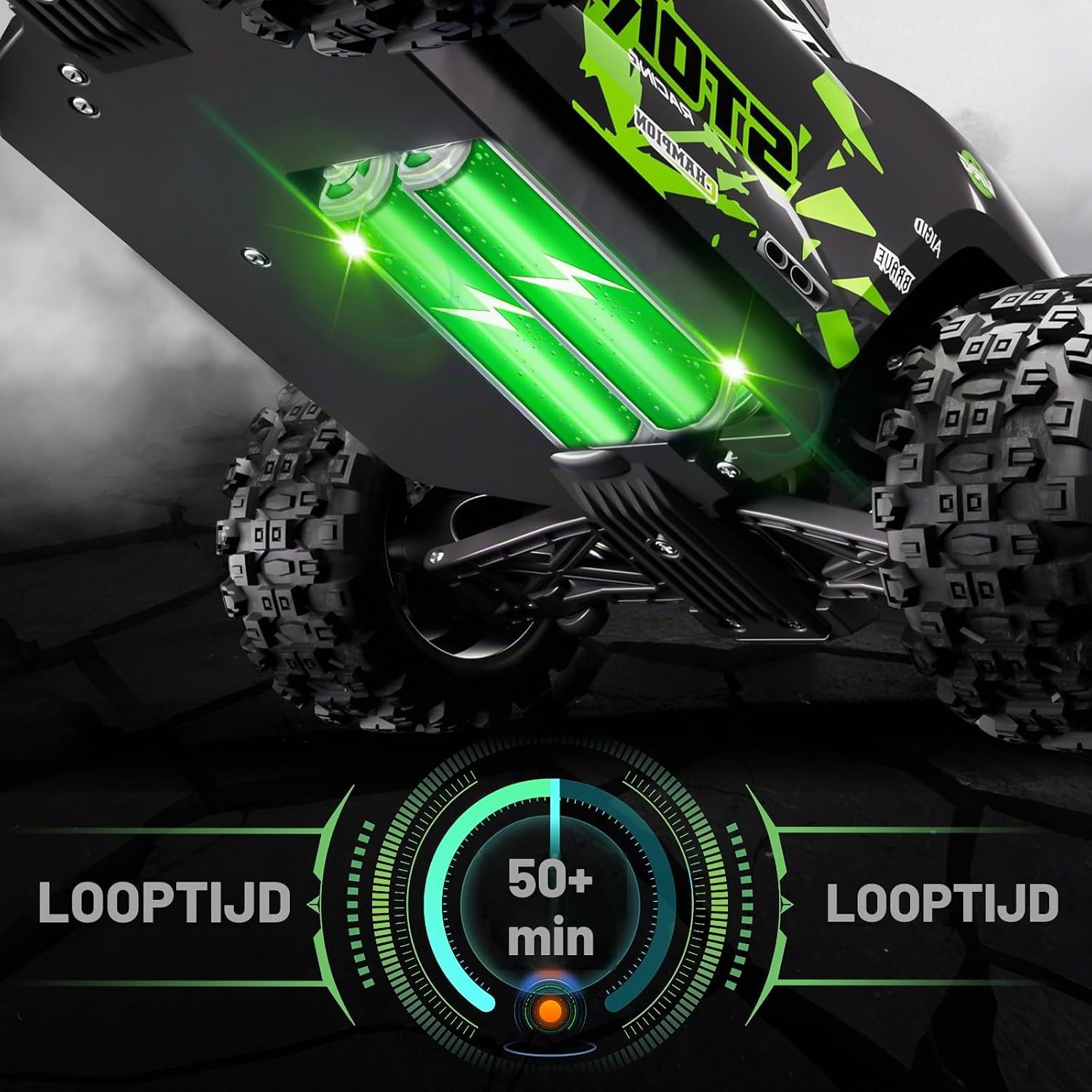 Detalle 2 de PENGBU RC 1815 RC-monstertruck 1:18, 4WD tot 40 km/u met licht