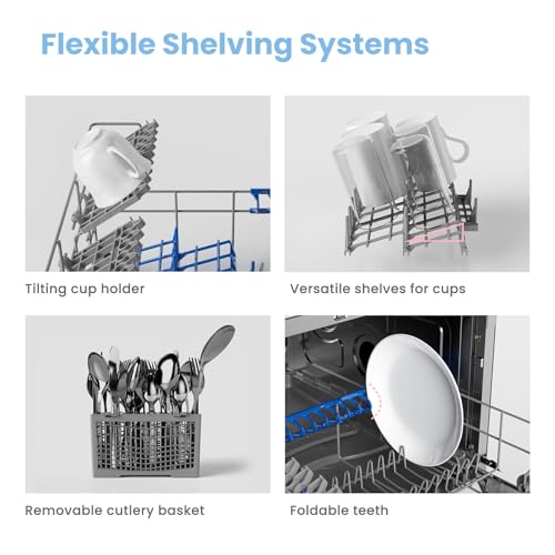 Thumbnail 9 de COMFEE' Table Top Dishwasher, 6 Place Settings, White – practical compact helper for small households