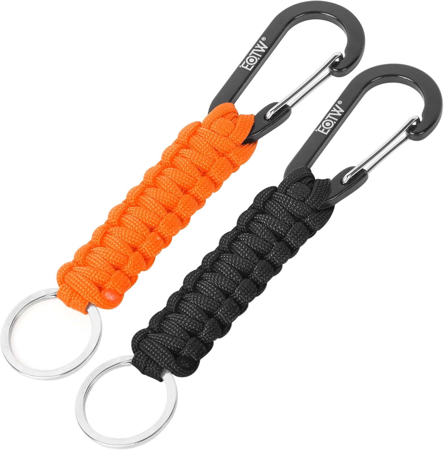 Thumbnail 4 de EOTW Paracord Schlüsselanhänger mit Karabiner und D-Ring – personalisierbar für Schlüssel, Flasche & Alltag