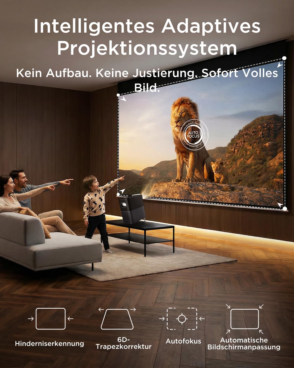 Detalle 1 de TCL A1s Beamer 4K mit 600 ISO Lumen