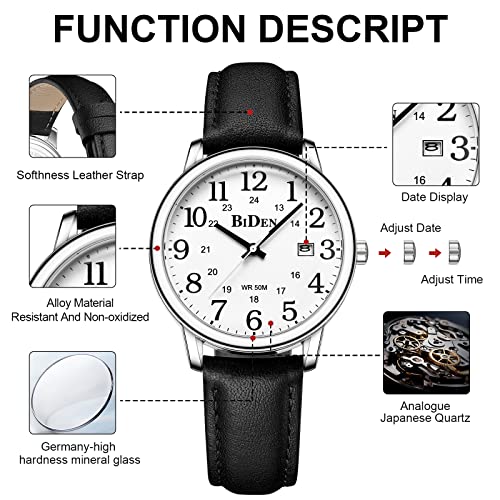 Thumbnail 7 de HANPOSH Reloj Hombre - Cuarzo Analógico, 38 mm, 50 m WR