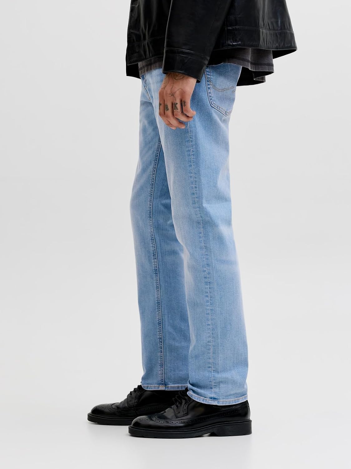Detalle de JACK & JONES Jeans Slim Lavaggio Chiaro con Elastan – Vita bassa e taglio slim