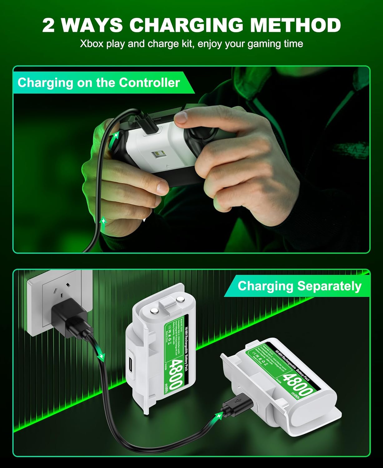 Thumbnail 4 de Xbox Rechargeable Battery Pack 4800mWh