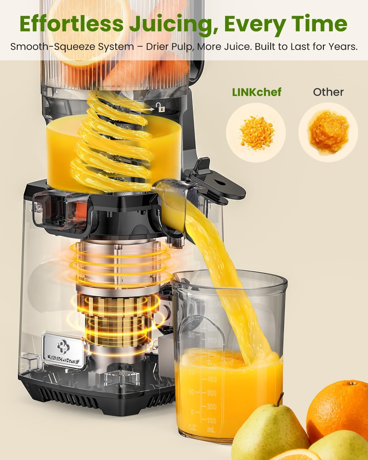 Detalle de LINKChef Cold Press Juicer, 1.8L