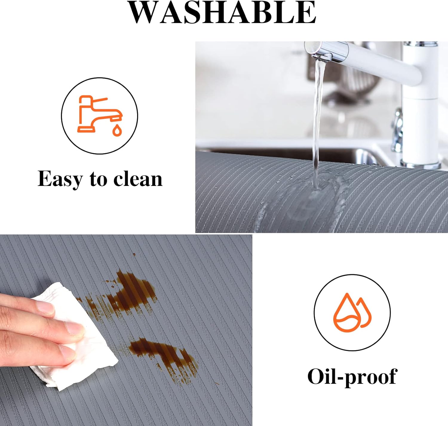 Detalle 2 de Mcrbeay Shelf Liner Non Adhesive 12" x 20'