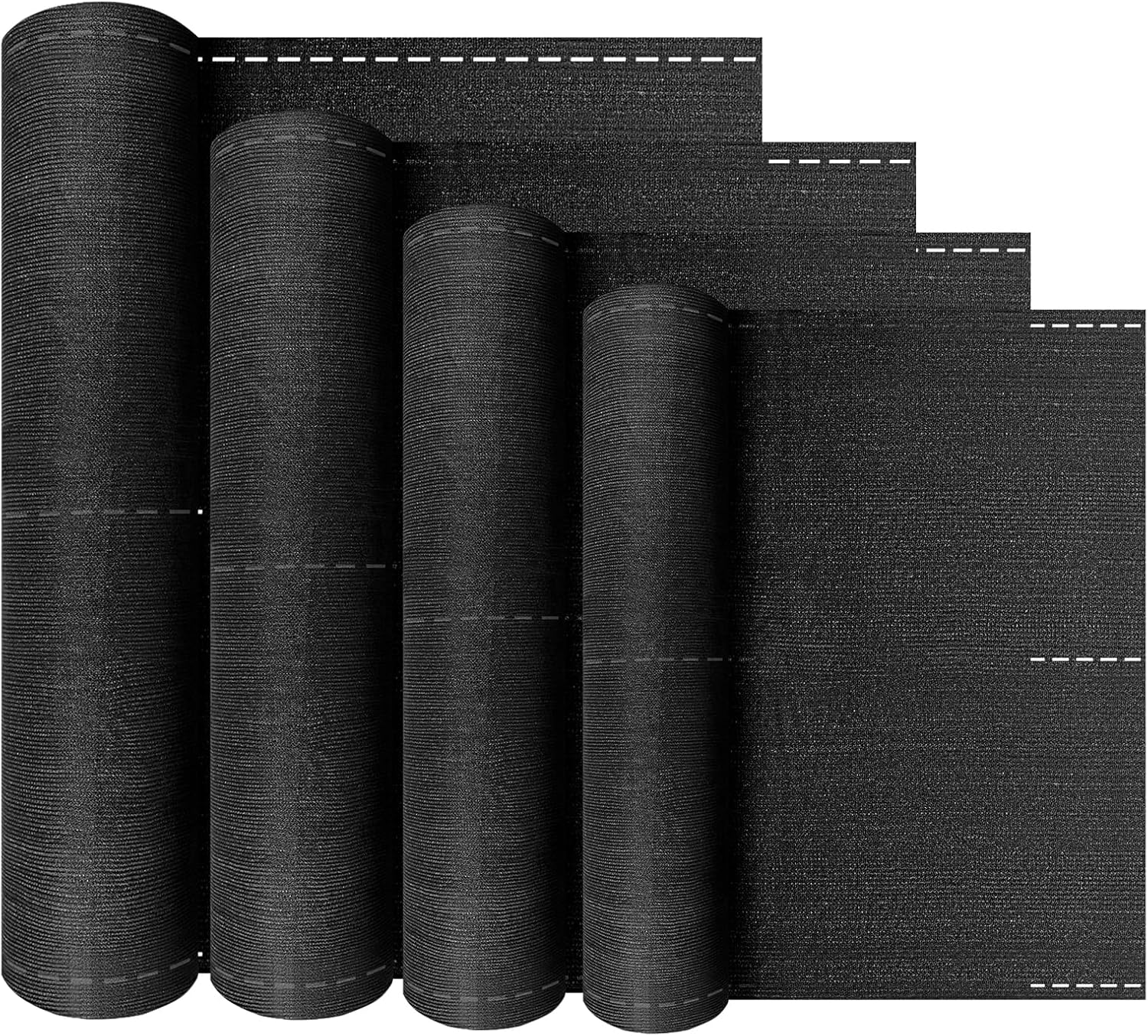 Detalle de LZQ 150 g/m² HDPE Fence Screen, UV-Stabilised, Anthracite, 1.0 x 10 m