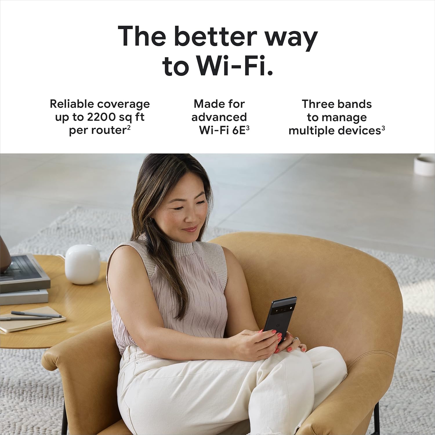 Thumbnail 1 de Google Nest WiFi Pro 3-Pack 6600 ft²