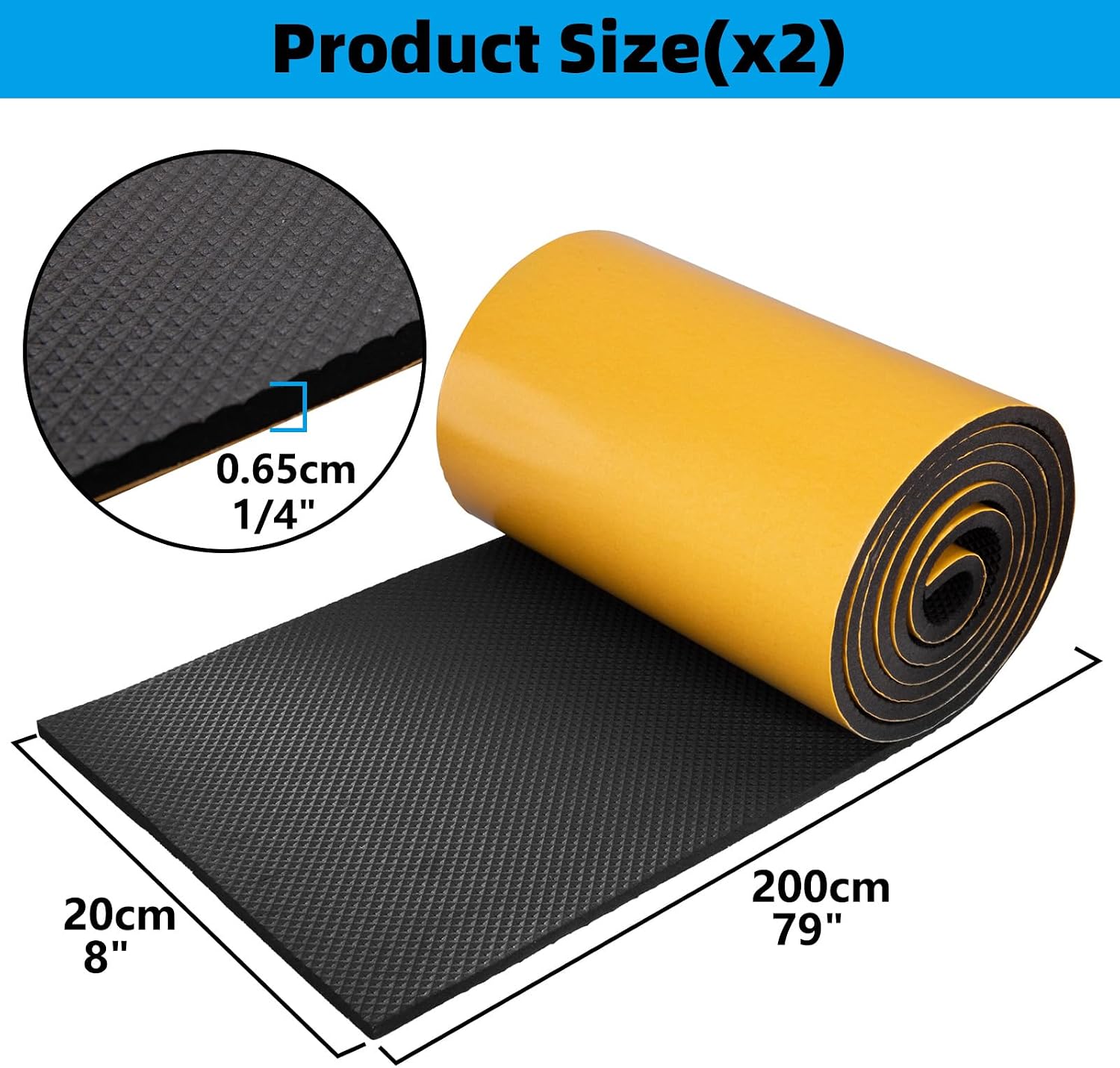 Thumbnail 6 de Spurtar AEX003164D garagewandbescherming, zelfklevend EVA-schuim, zwart