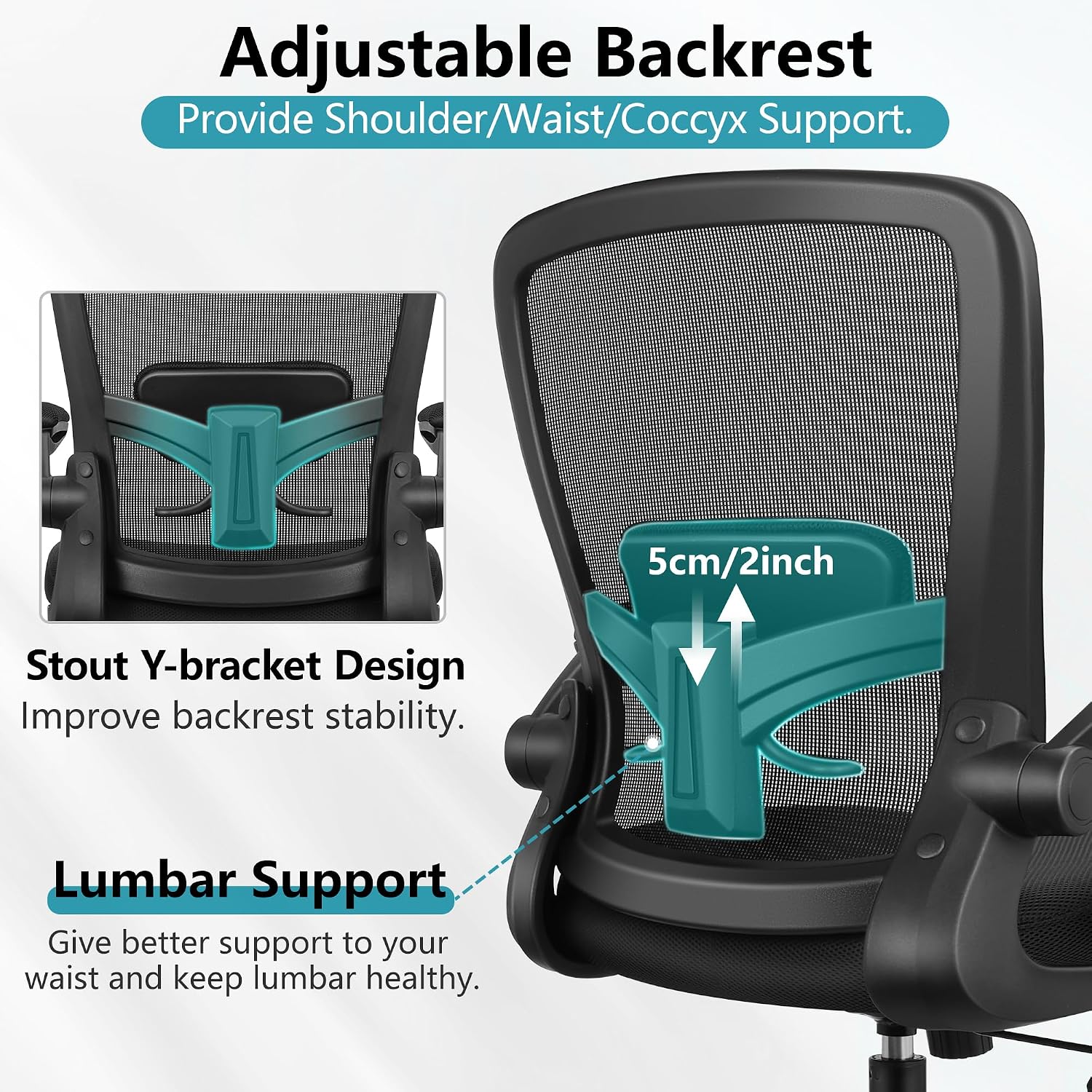 Detalle 2 de FelixKing Office Chair Ergonomic High-Back with Lumbar Support