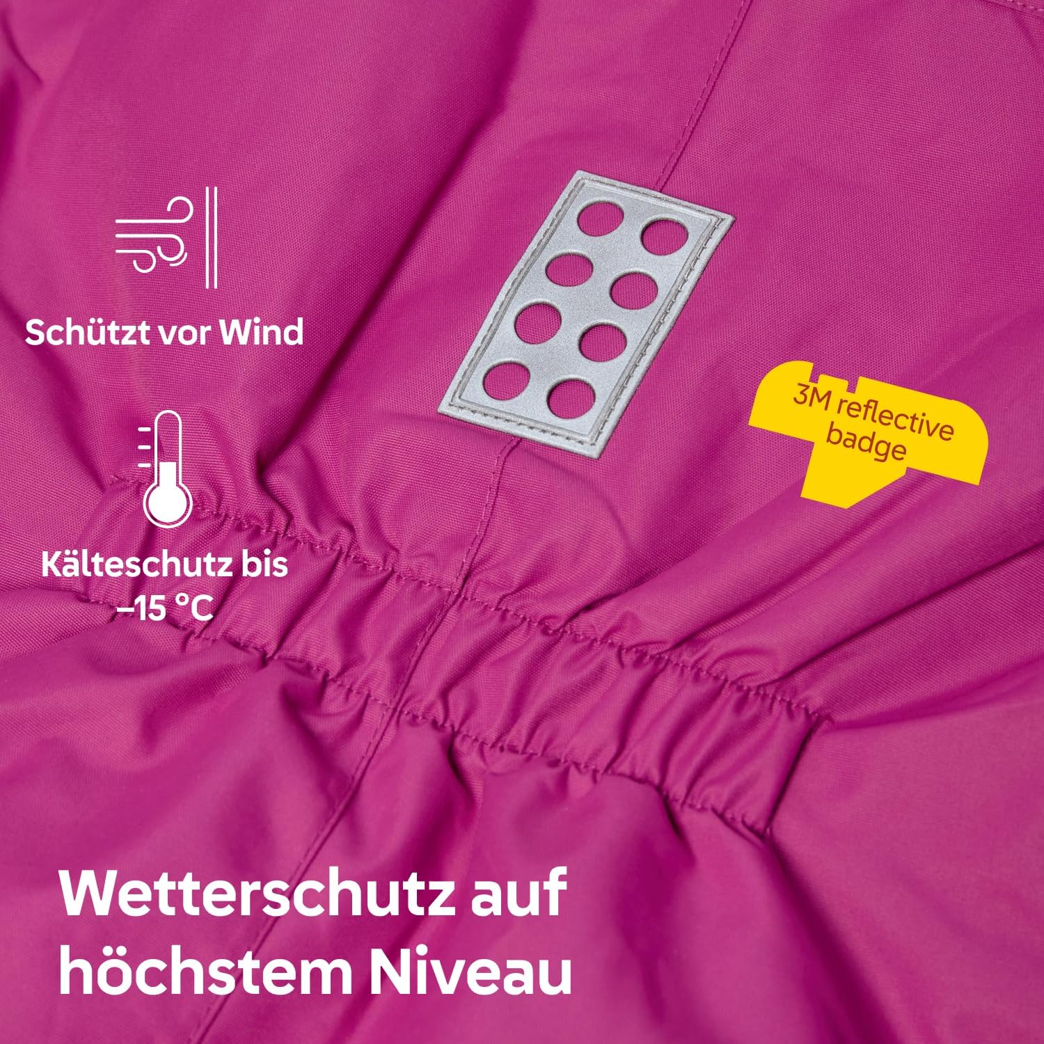 Detalle de Kabooki LEGO Schneebekleidung – Fuchsie (LWJORI 721)