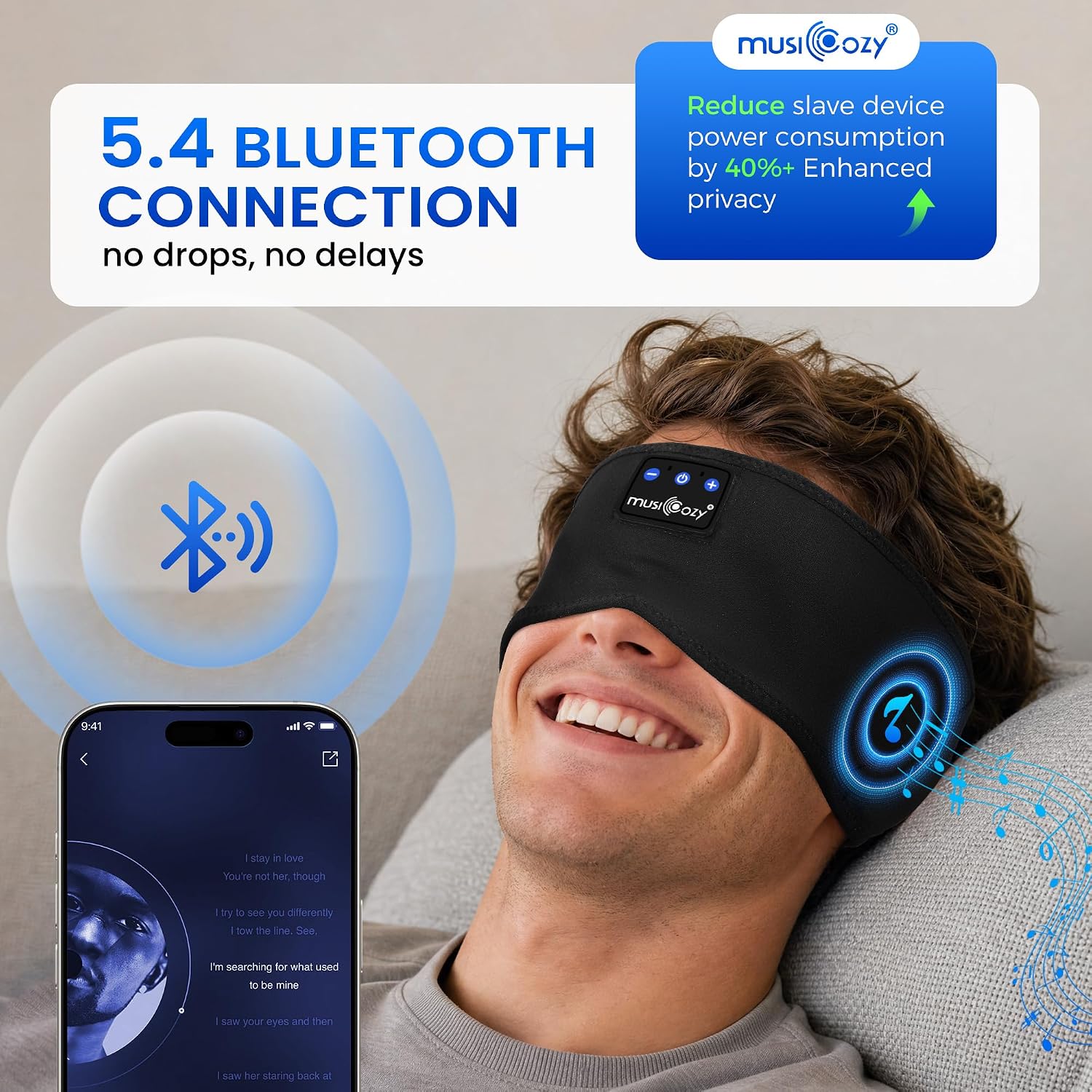 Thumbnail 5 de MUSICOZY Sleep Headphones Bluetooth 5.4 headband