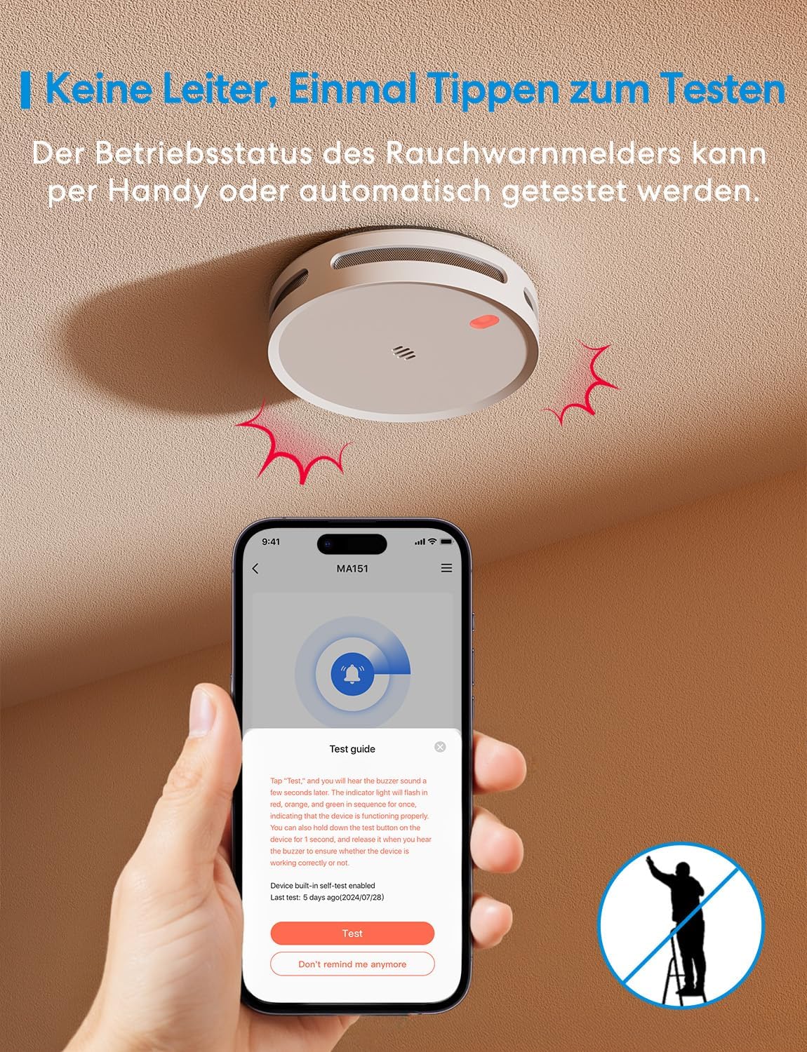 Detalle 2 de Meross Smart Rauchmelder 3,3 cm đ