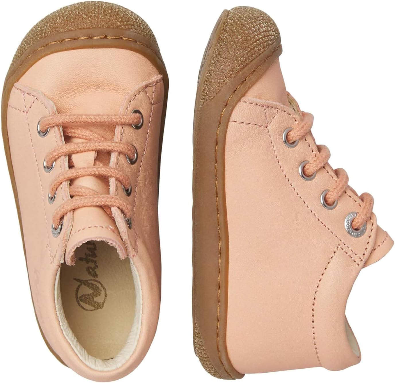 Detalle de Naturino Cocoon Nappa SPAZZ.Sole Honey Soft Peach: sneakers bambina per primi passi