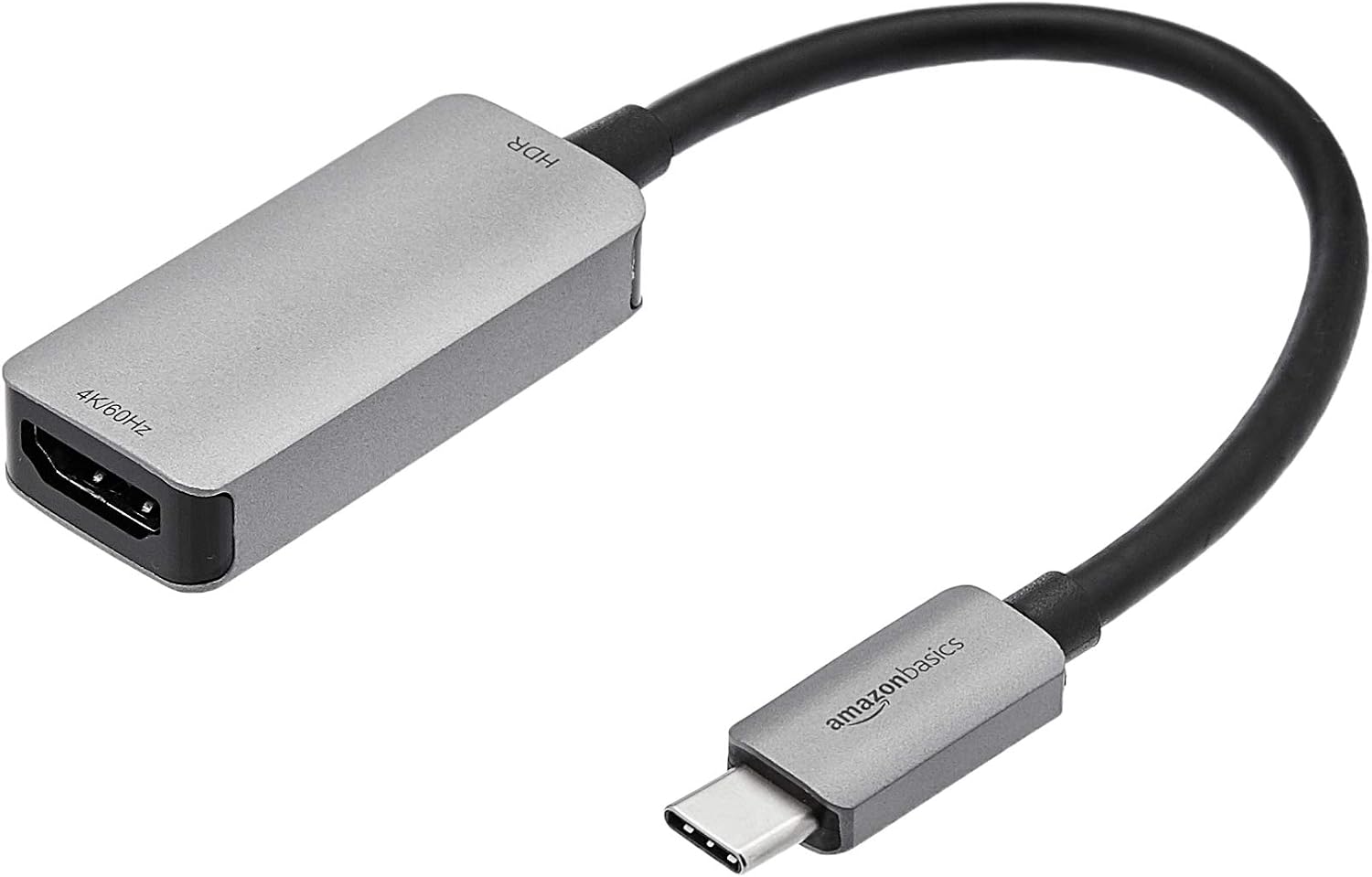 Detalle de Amazonベーシック UTC-UH-HDR-AL USB-C-HDMI変換アダプター 4K@60Hz対応・グレー