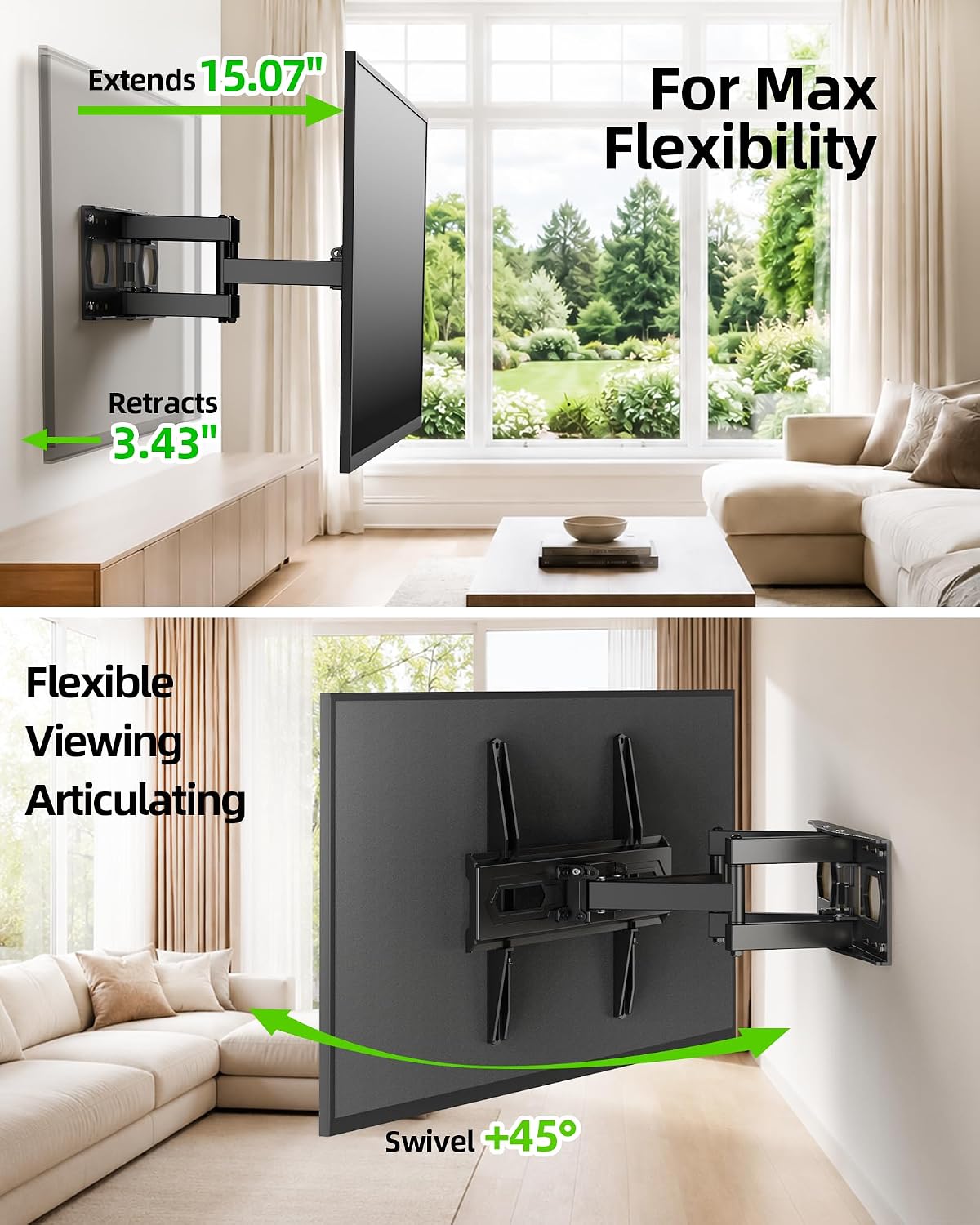 Detalle 2 de USX MOUNT Full Motion TV Wall Mount for 32-70" 110 lbs