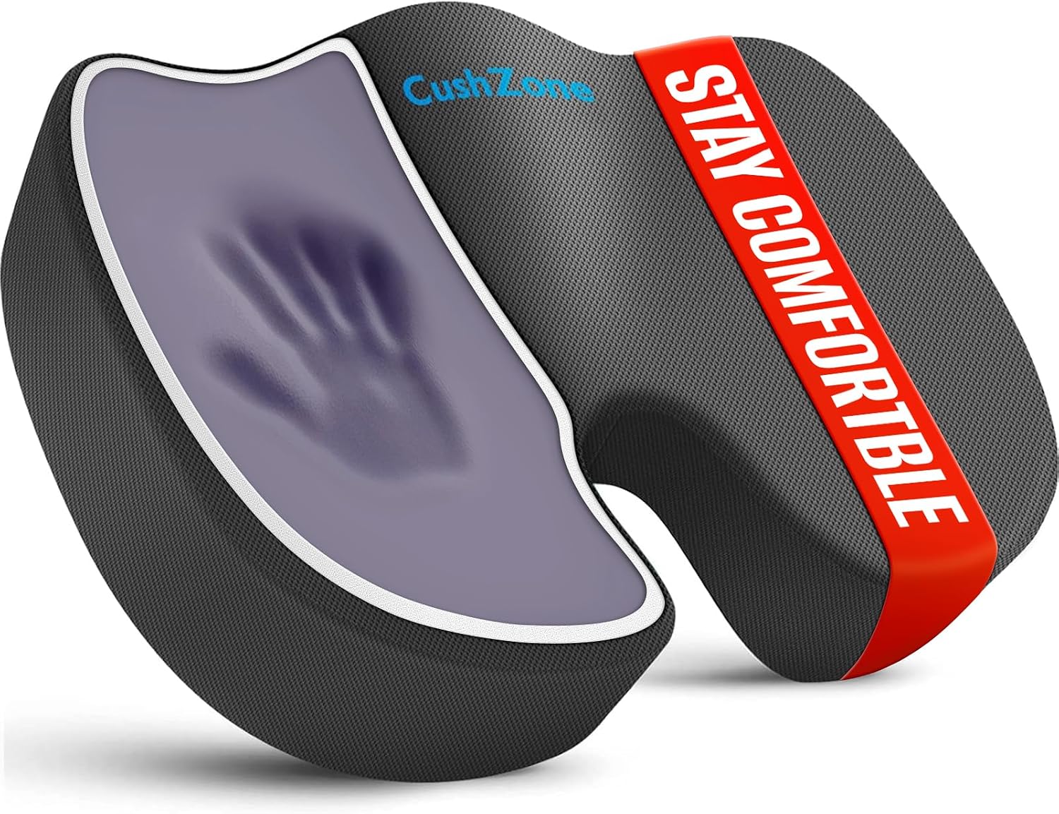 Detalle de CushZone Memory Foam Seat Cushion