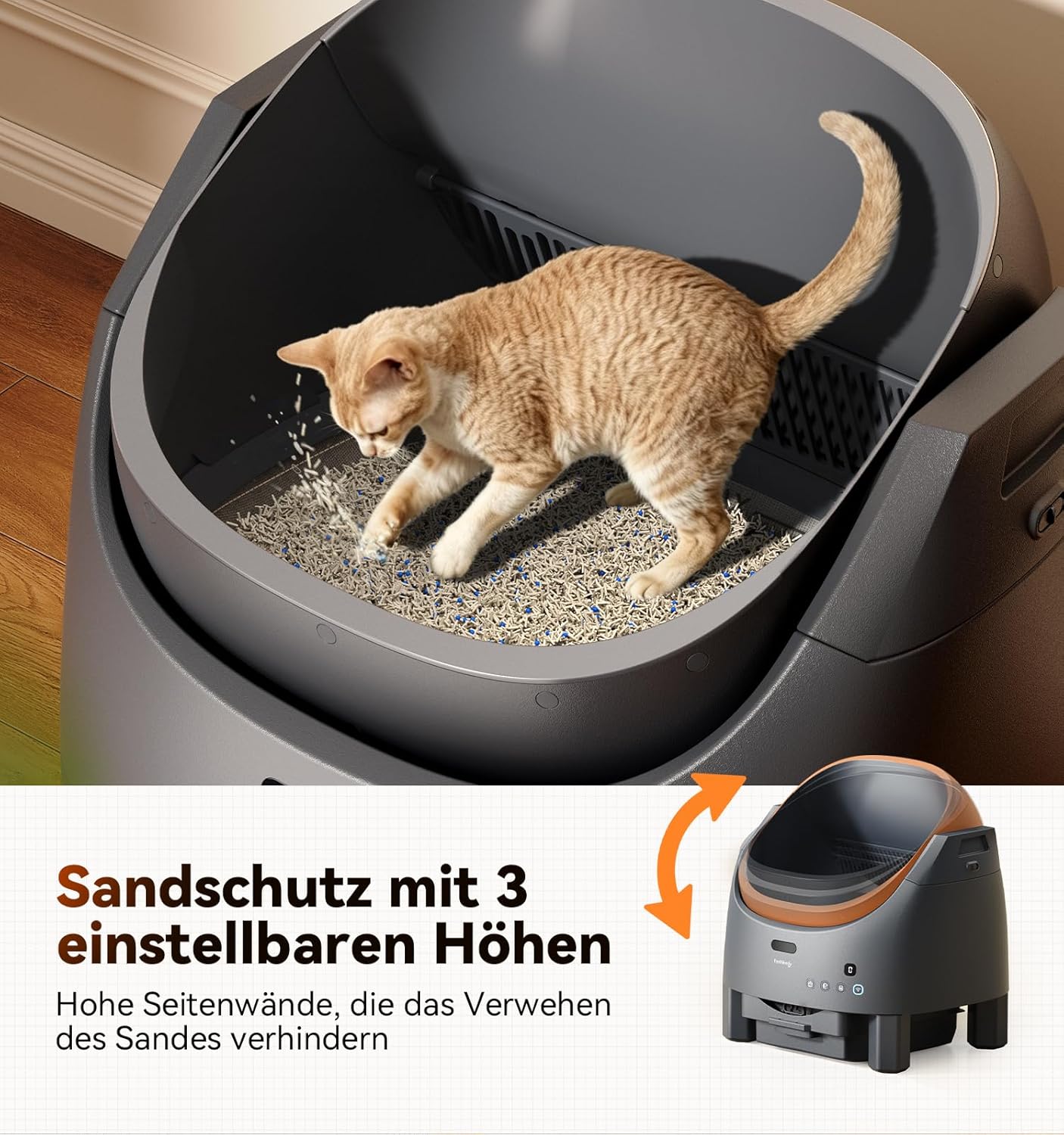 Thumbnail 5 de FEELNEEDY Katzenklo Selbstreinigend – Elektrisch, APP-gesteuert, geruchsneutralisierend