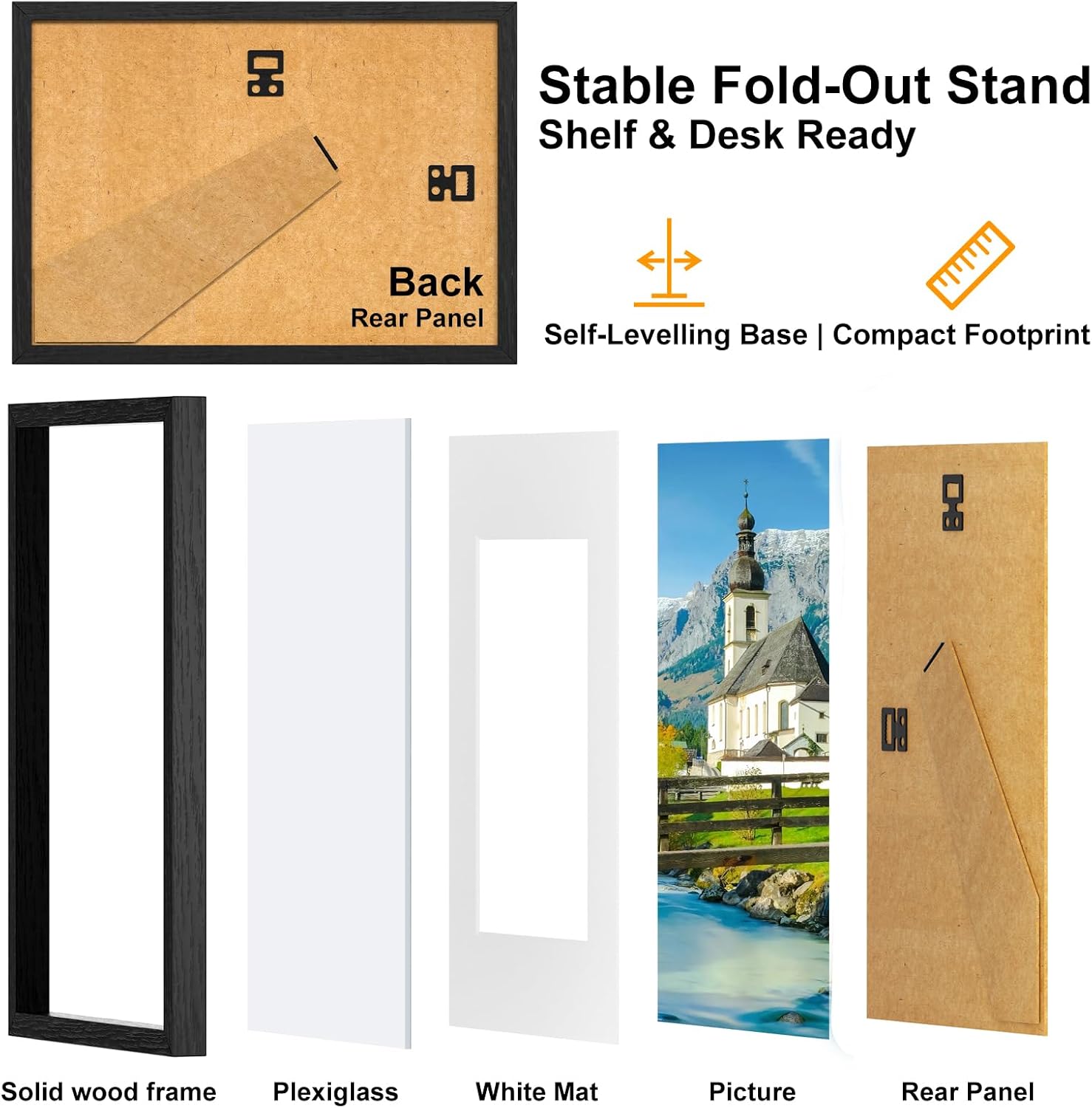 Detalle de 30 x 40cm 3-pack picture frame set