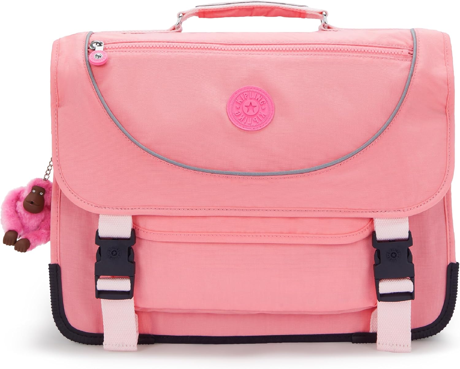 Detalle de Kipling PREPPY Cartable moyen - Sac d’école compact et fiable avec housse pluie fluorescente