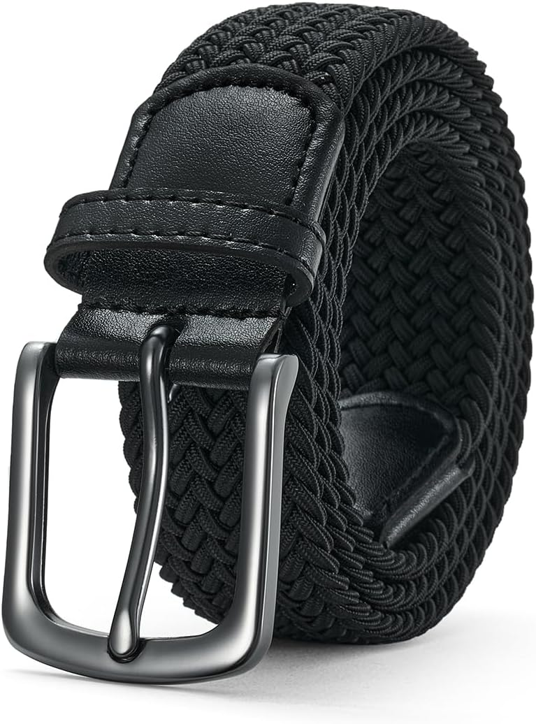 Detalle de BELTER Stretchgürtel Elastischer Gürtel – Flechtgürtel aus Polyester, unisex