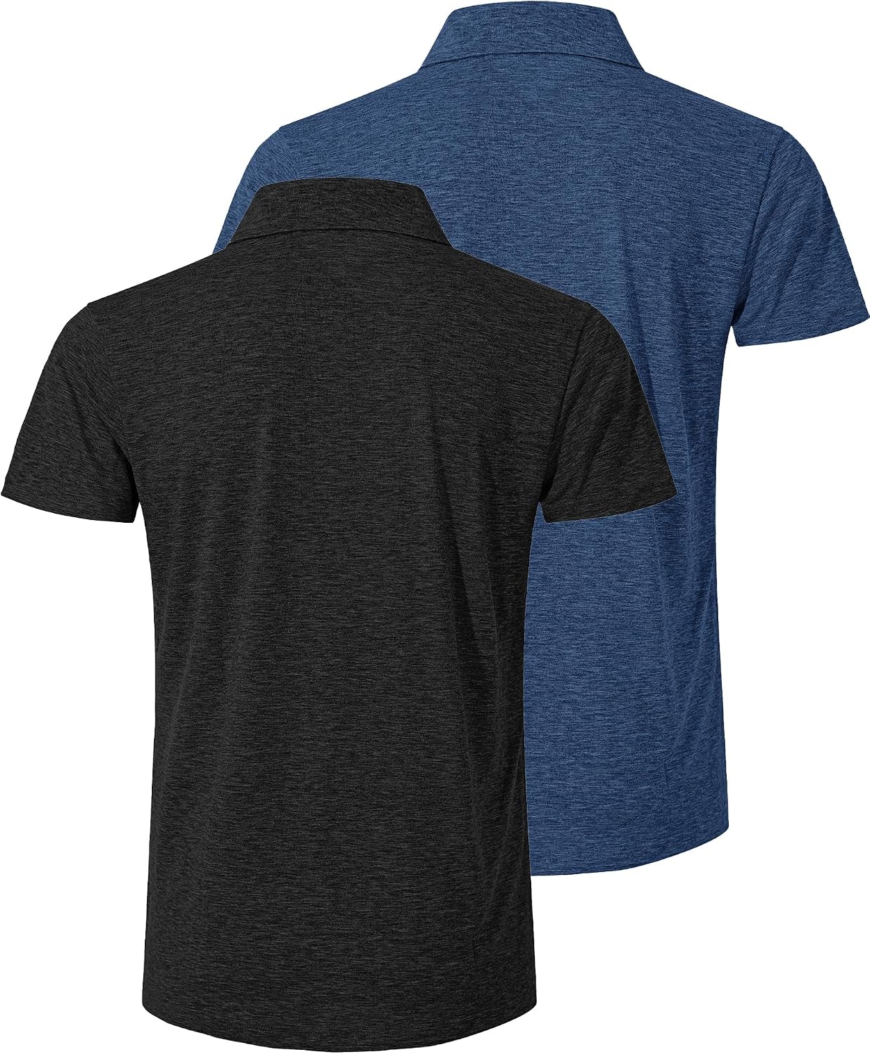 Detalle de TARAINYA Polo Uomo Cotone Maniche Corte con Tasca – Polo estiva in cotone elastico
