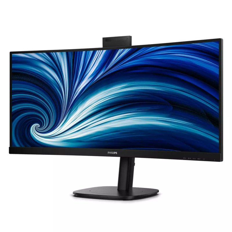 Detalle de Monitor Philips 34B2U3600CH/00: 34" UWQHD curvo 100 Hz con USB-C, altura ajustable y webcam