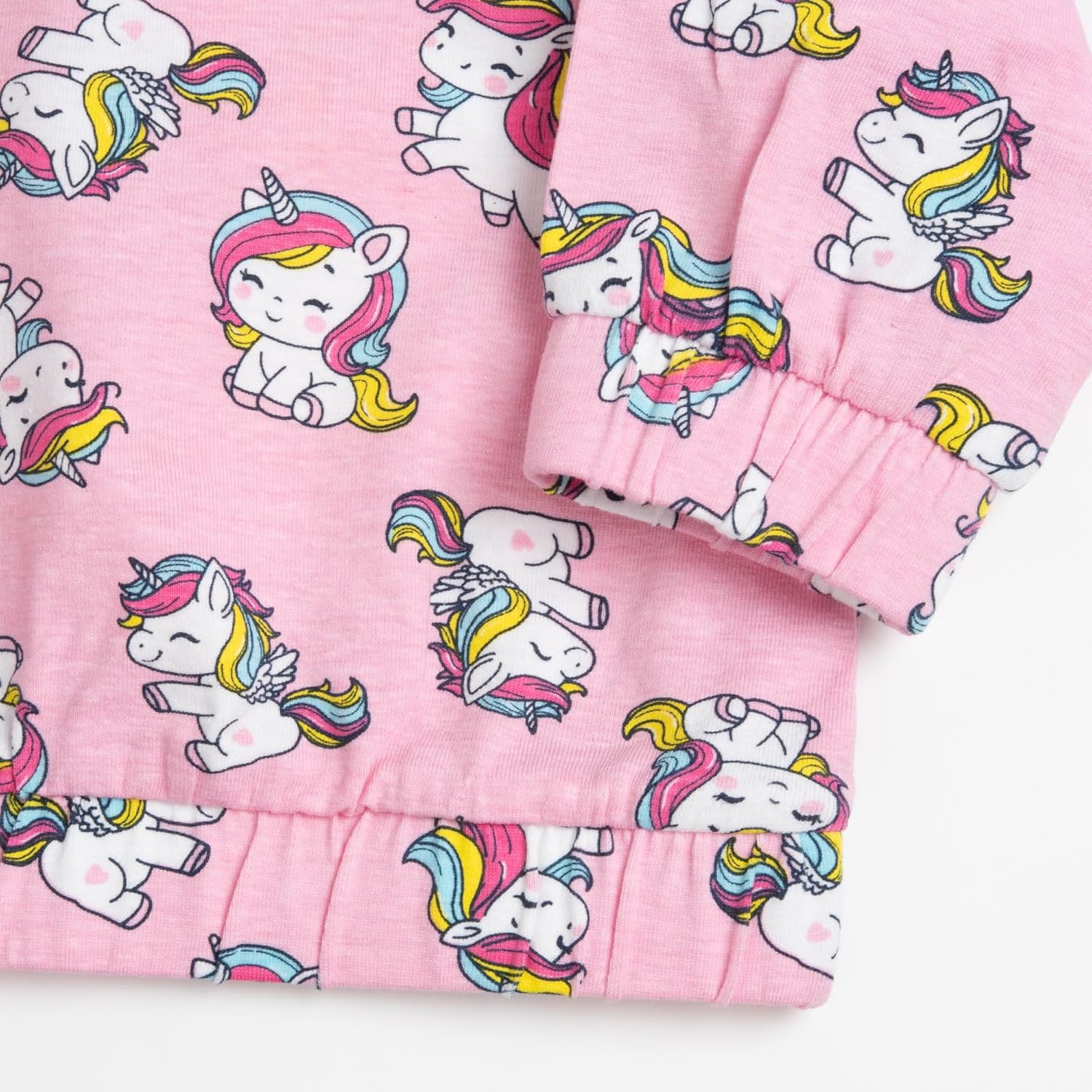Detalle de Ensemble bébé fille Chicco en tissu doux avec licorne – Sweat et leggings, col joliment orné