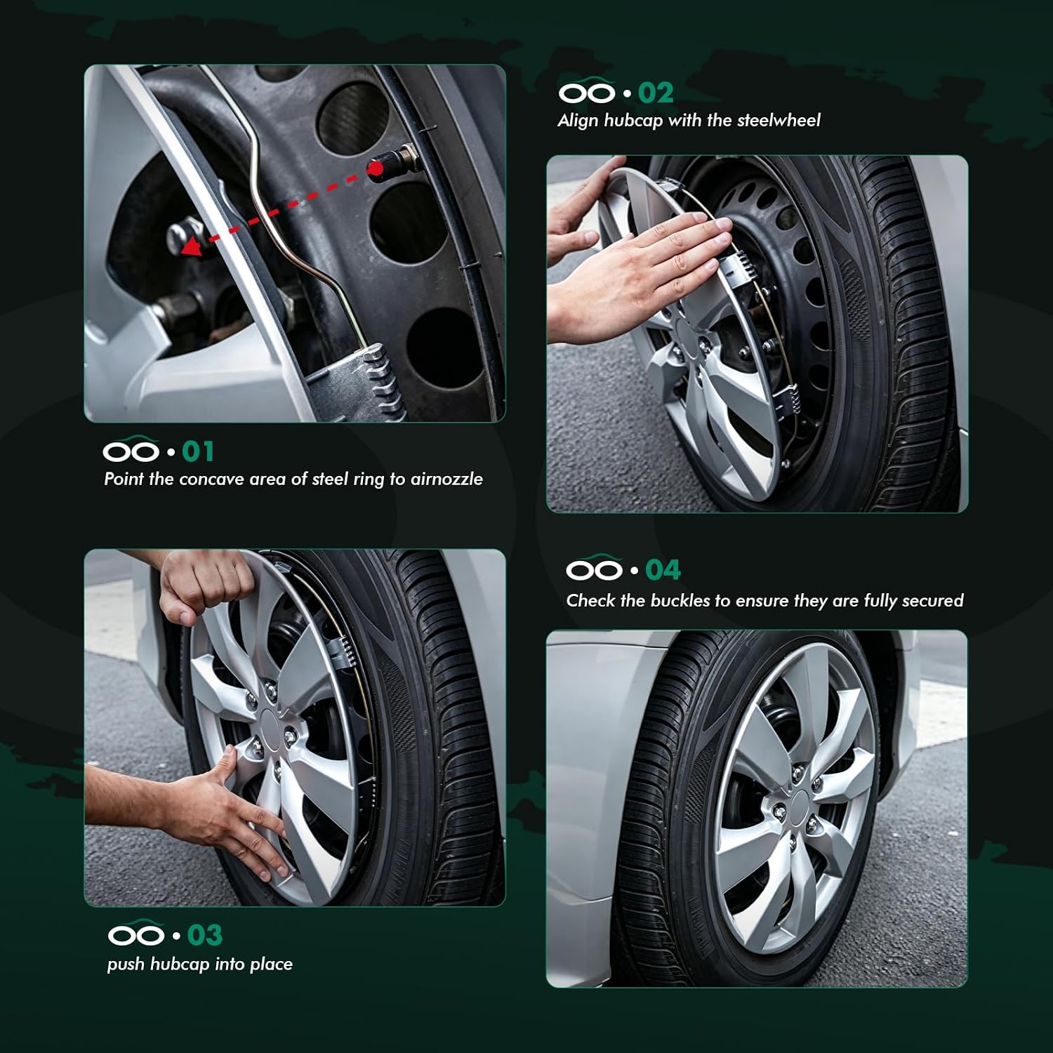 Detalle 2 de SCITOO 14-Inch Hubcaps