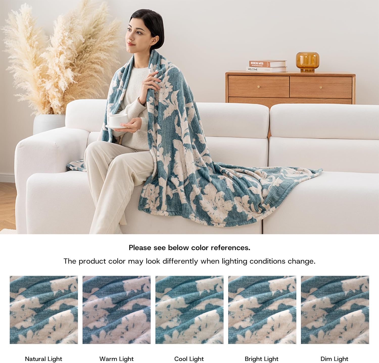 Thumbnail 6 de Luxury Printed Fleece Warm Blanket 70×90 Inches 🛋